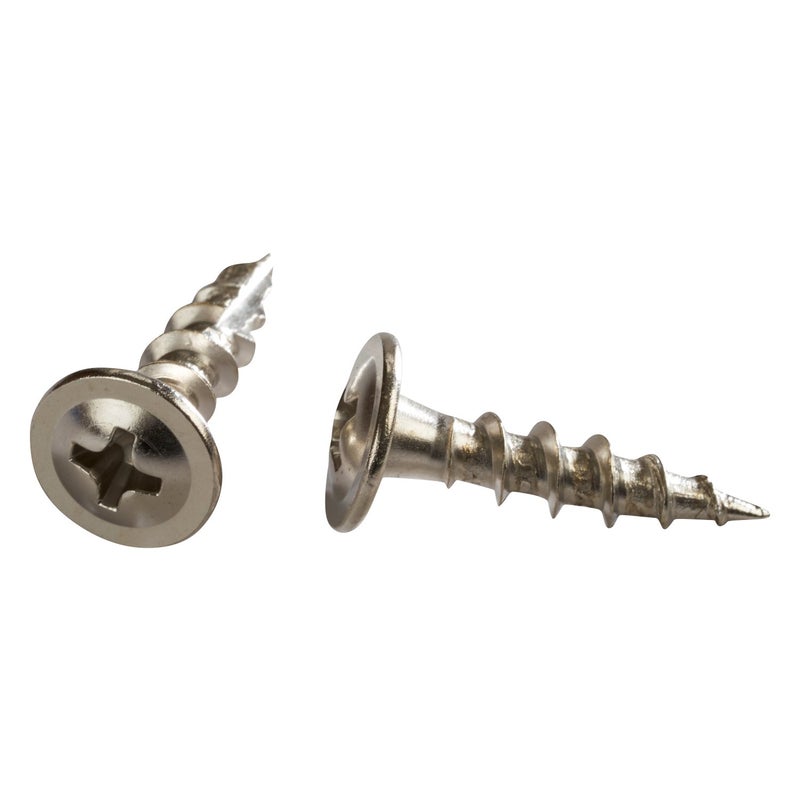 Rok Hardware #8 x 3/4" Deep Coarse Thread Phillips Modified Truss Head Nickel Screws Wood MDF ROKS8X34MTPCN (100, Nickel) - Image 2